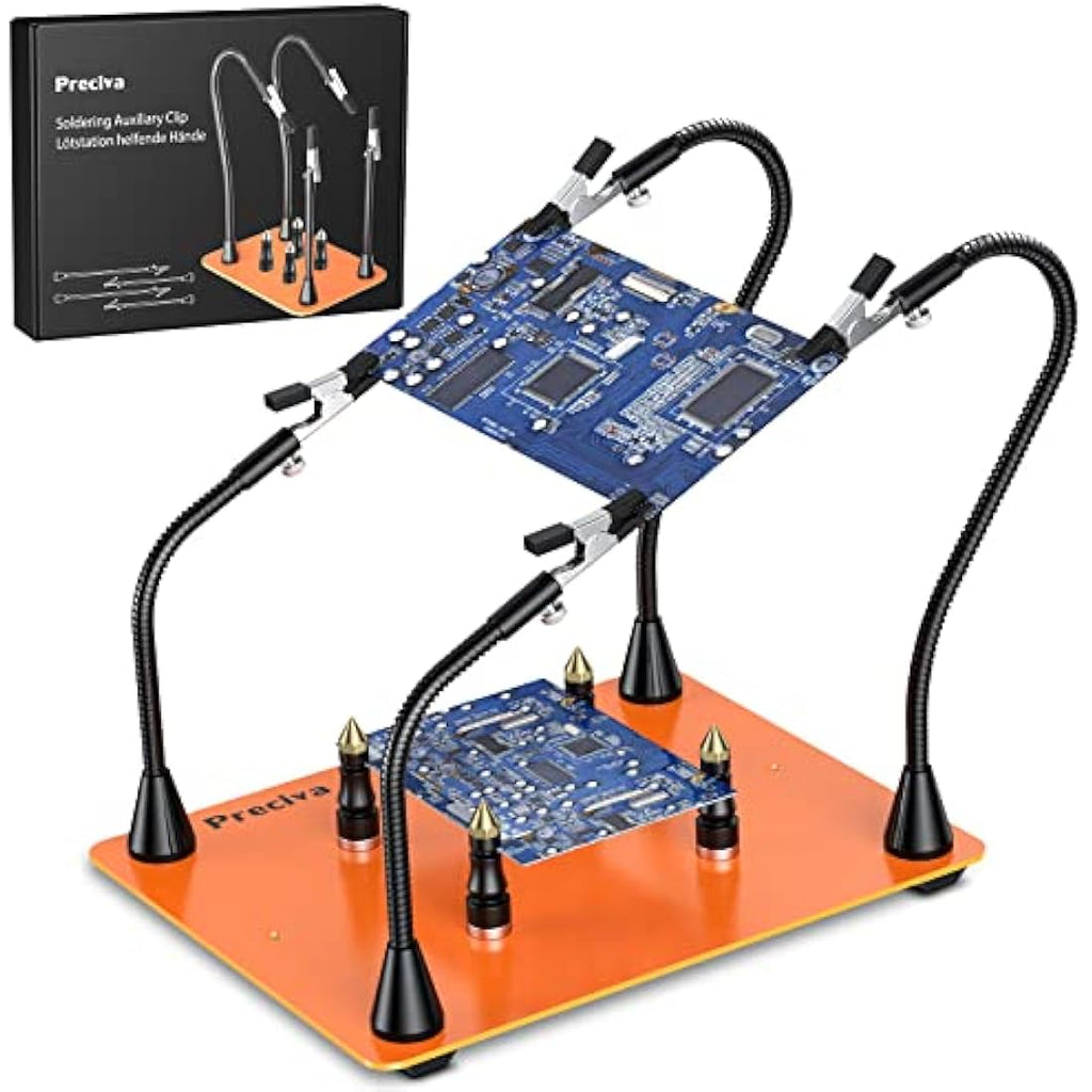 Preciva Magnetic Helping Hands Soldering Station | 4 Flexible Arms