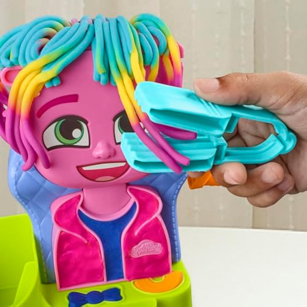 Play-Doh Hair Stylin' Salon Playset with 6 Cans - Kids Creative Toy