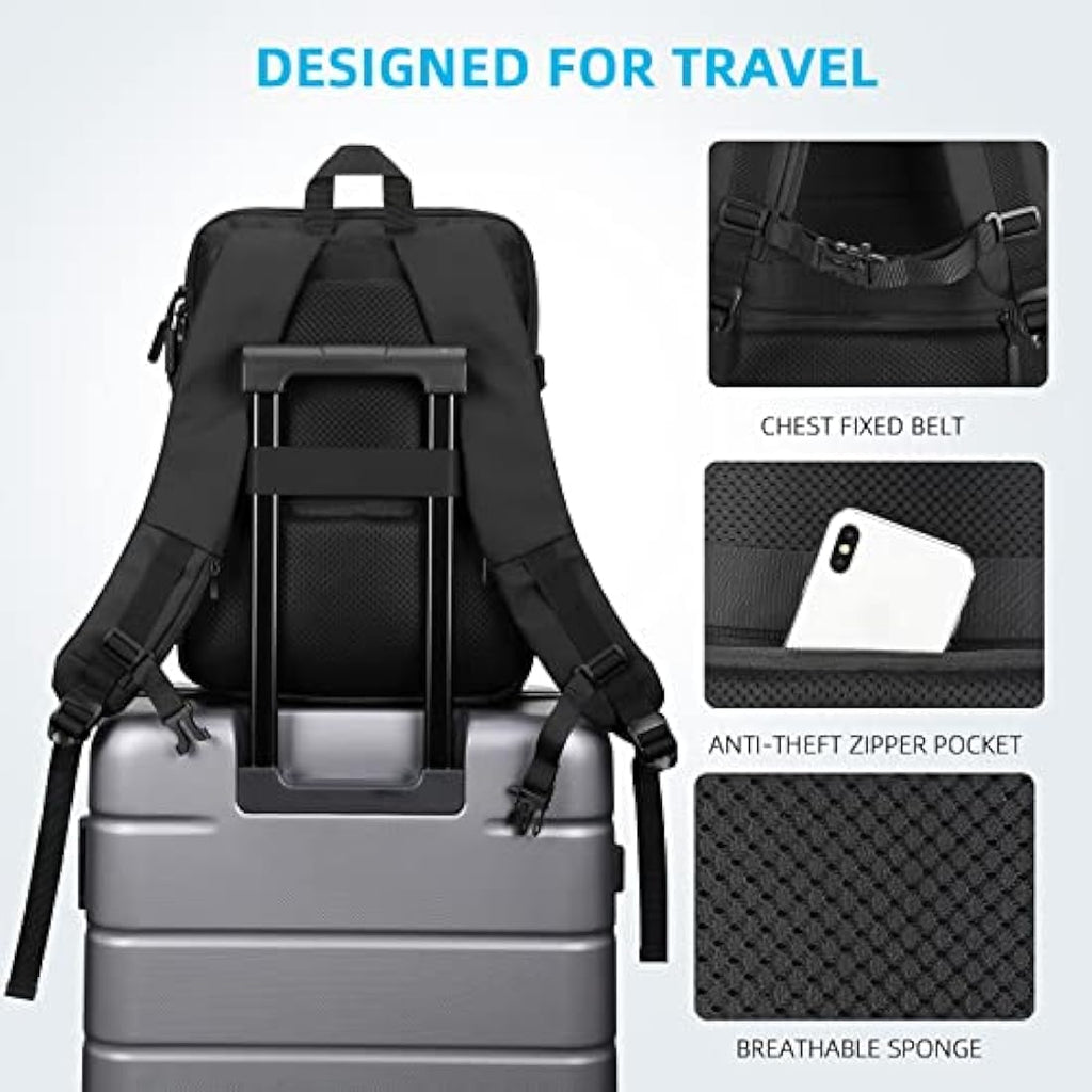 HOMIEE Expandable Cabin Bag | 38L Flight Approved Travel Laptop Backpack