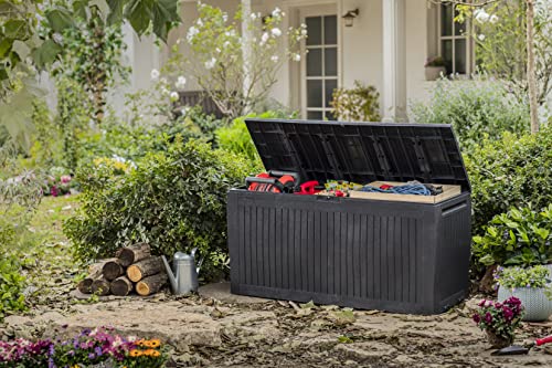 Keter Comfy Outdoor Storage Box – 270L Weatherproof Deck Chest