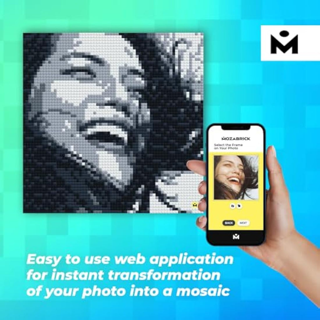 Mozabrick Photo Construction Set S | DIY Pixel Art Mosaic Wall Kit