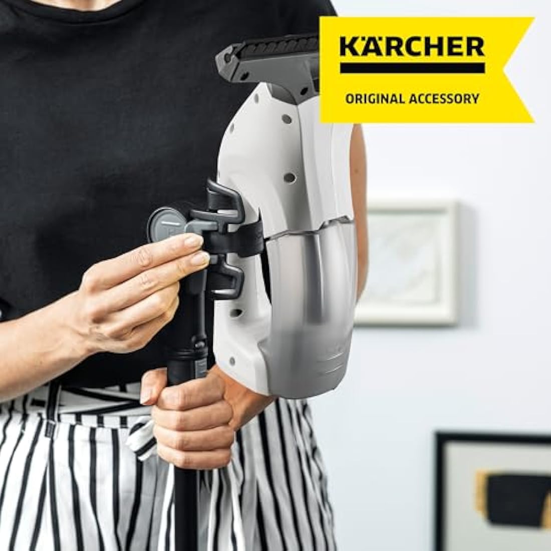 Kärcher Window Vacuum Extension Set – Telescopic Rods for High Windows