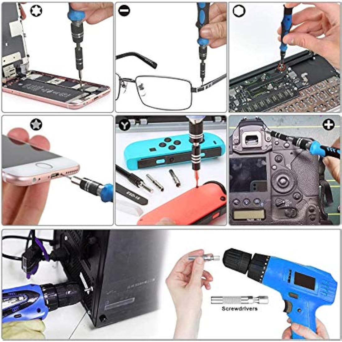 oGoDeal 155 in 1 Precision Screwdriver Set | Magnetic Repair Tool Kit
