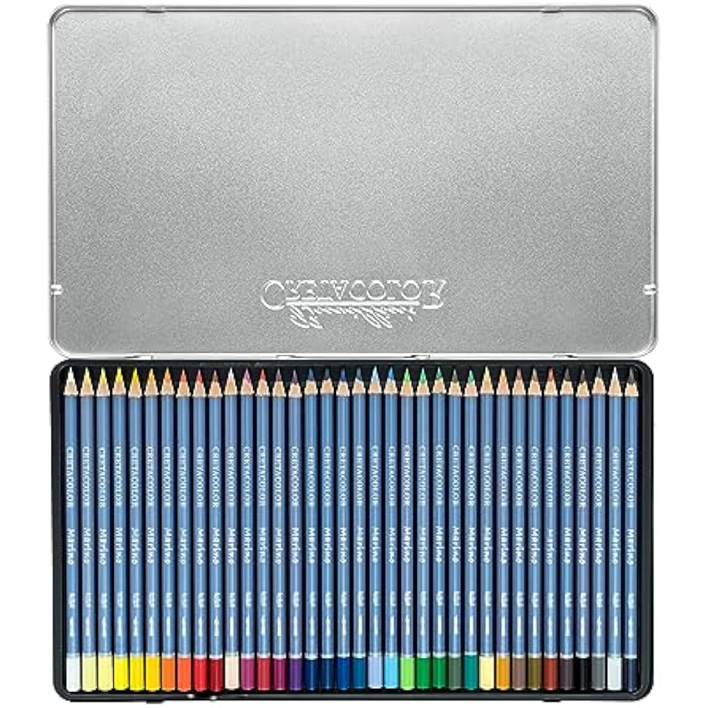 Cretacolor Marino Watercolour Pencils - 36 Water-Soluble Artist Pencils