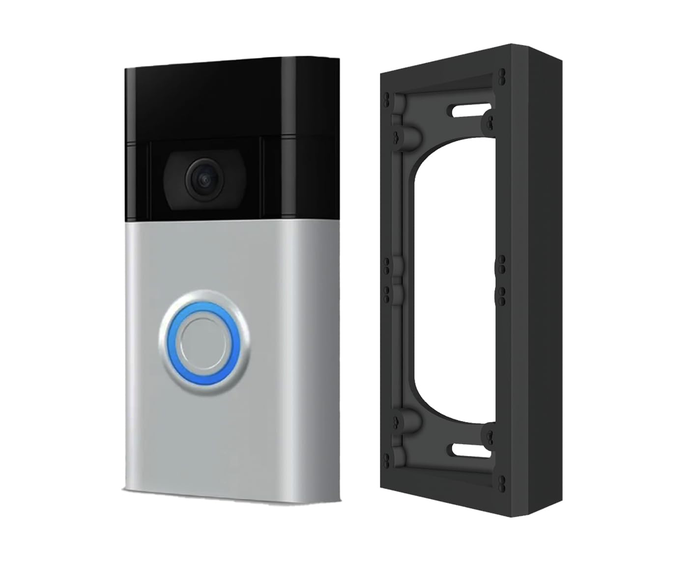 GESTECH Doorbell Angle Mount Corner Bracket for Ring 1/2/3/4/Plus - Black