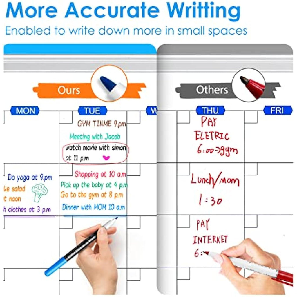 maxtek Ultra Fine Tip Dry Erase Whiteboard Markers - 12 Assorted Colors