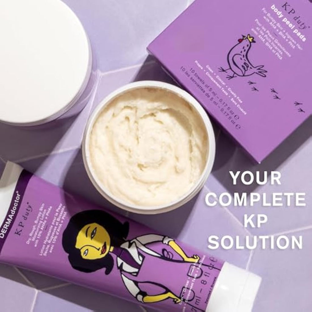 DERMAdoctor KP Bump Eraser Body Scrub | 10% AHA + PHA Exfoliant - 450g