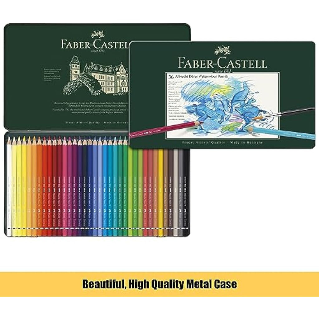 Faber-Castell Albrecht Dürer Watercolour Pencils Tin of 36 & A4 Pad