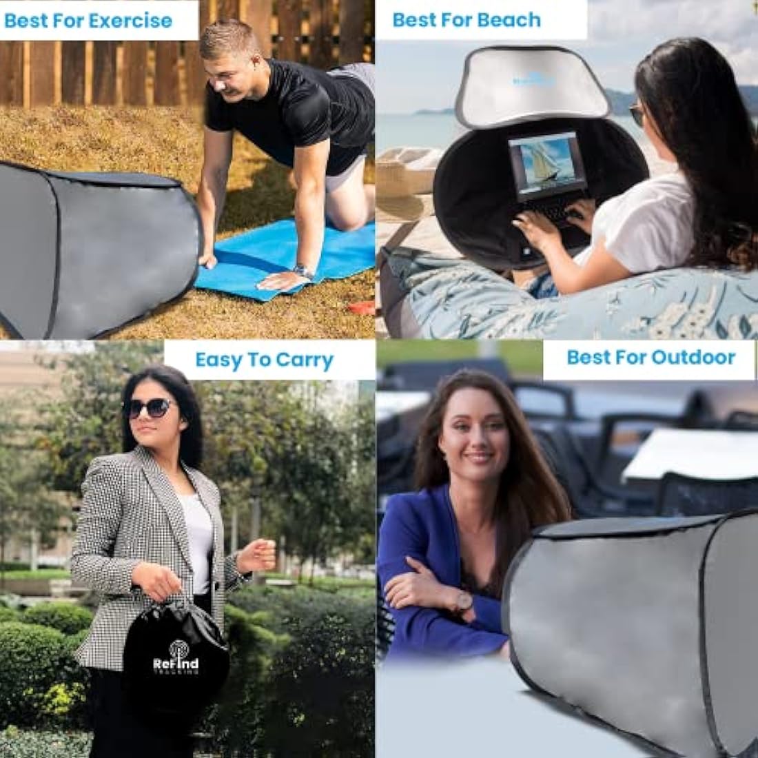 Laptop Sun Shade – Portable Anti-Glare Hood for Outdoor Use