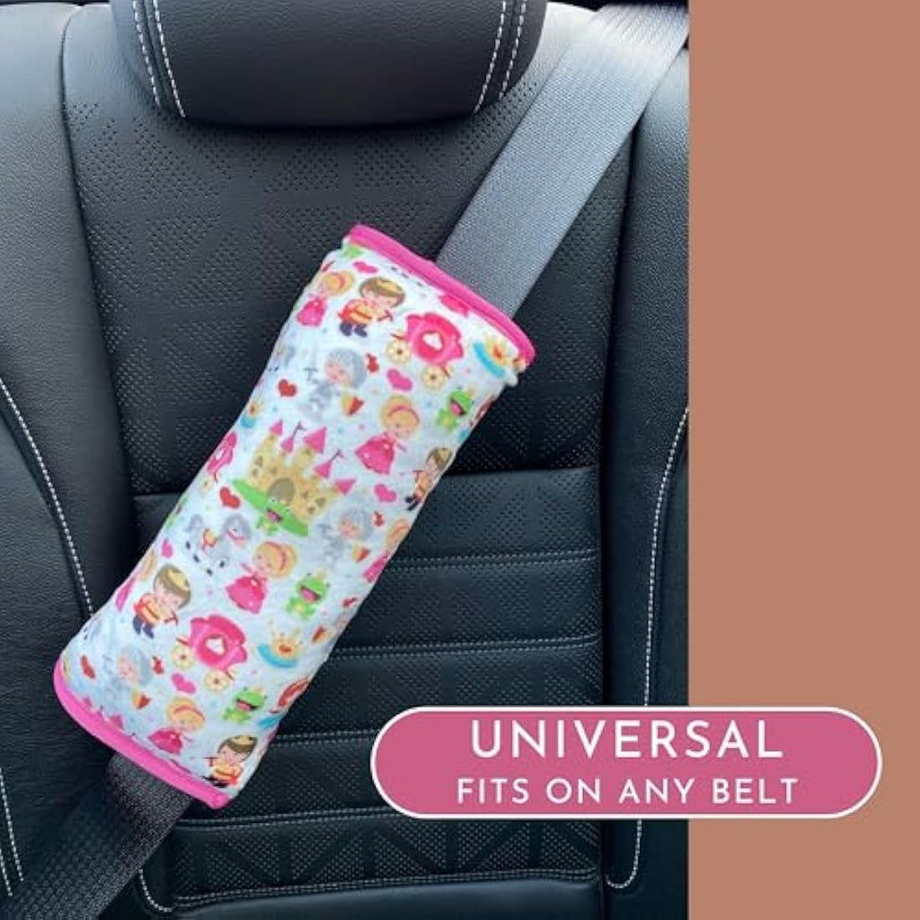 HECKBO Kids Car Seatbelt Pillow – Soft Machine Washable Neck Support