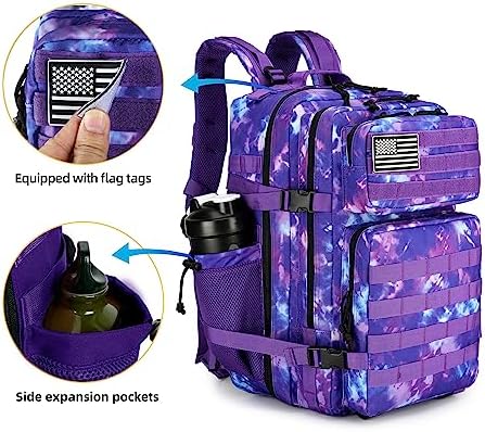 TianYaOutDoor 45L Tactical Assault Backpack | 900D Oxford Rucksack