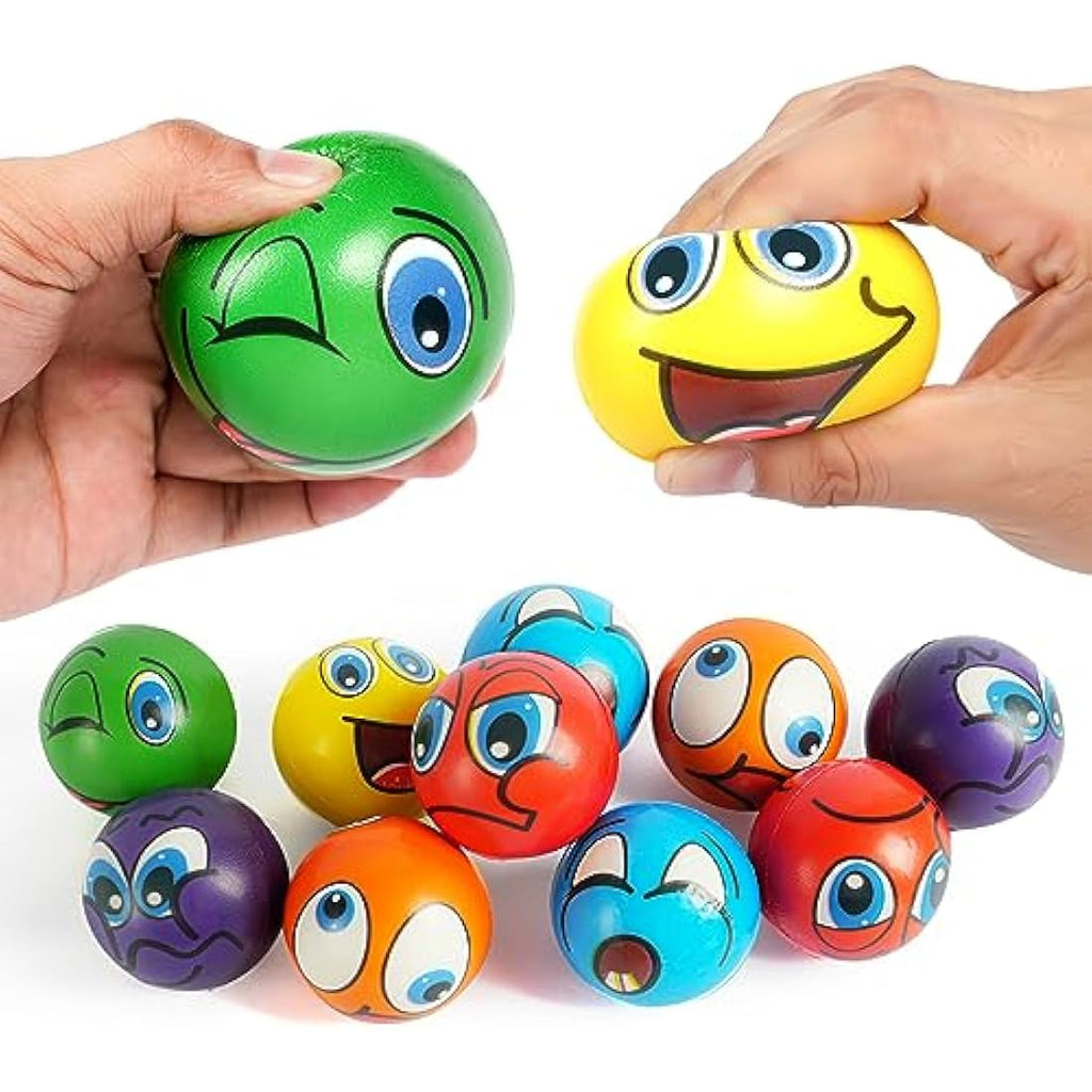 12pcs Squeeze Stress Balls | PU Sensory Fidget Toys