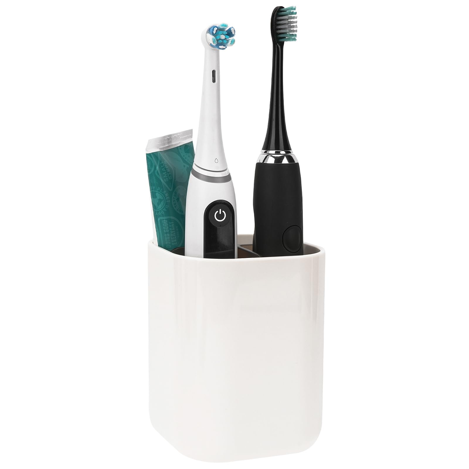 Linkidea Electric Toothbrush Holder – 3-Slot Plastic Countertop Organizer