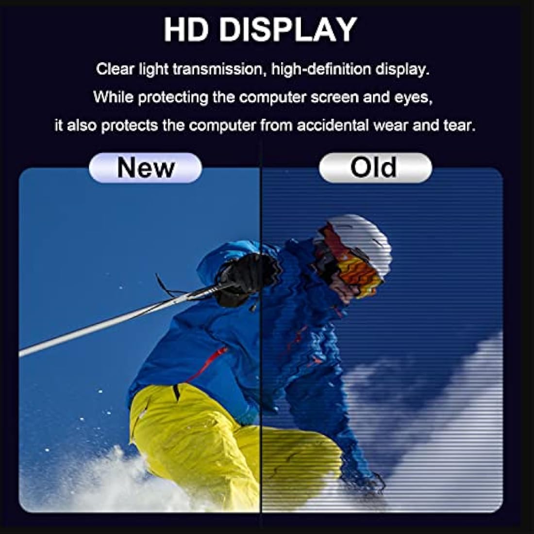 DEJIMAX 24 Inch Computer Privacy Screen Filter | Hanging Anti-Blue Light