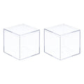 TA-VIGOR Acrylic Display Boxes 2Pcs 5.1 x 5.1 x 5.1cm with Lids - image 1