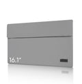ARZOPA 16.1" Portable Monitor Sleeve – Waterproof PU Leather Bag (Grey)