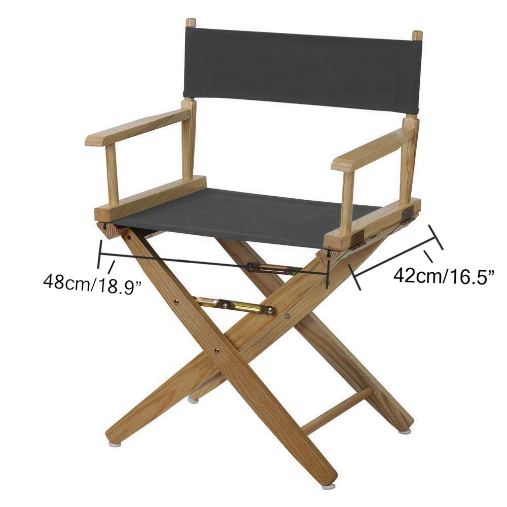 STAY GENT 2 Set Durable Replacement Seat Cover for Directors Chair Grey - image 3