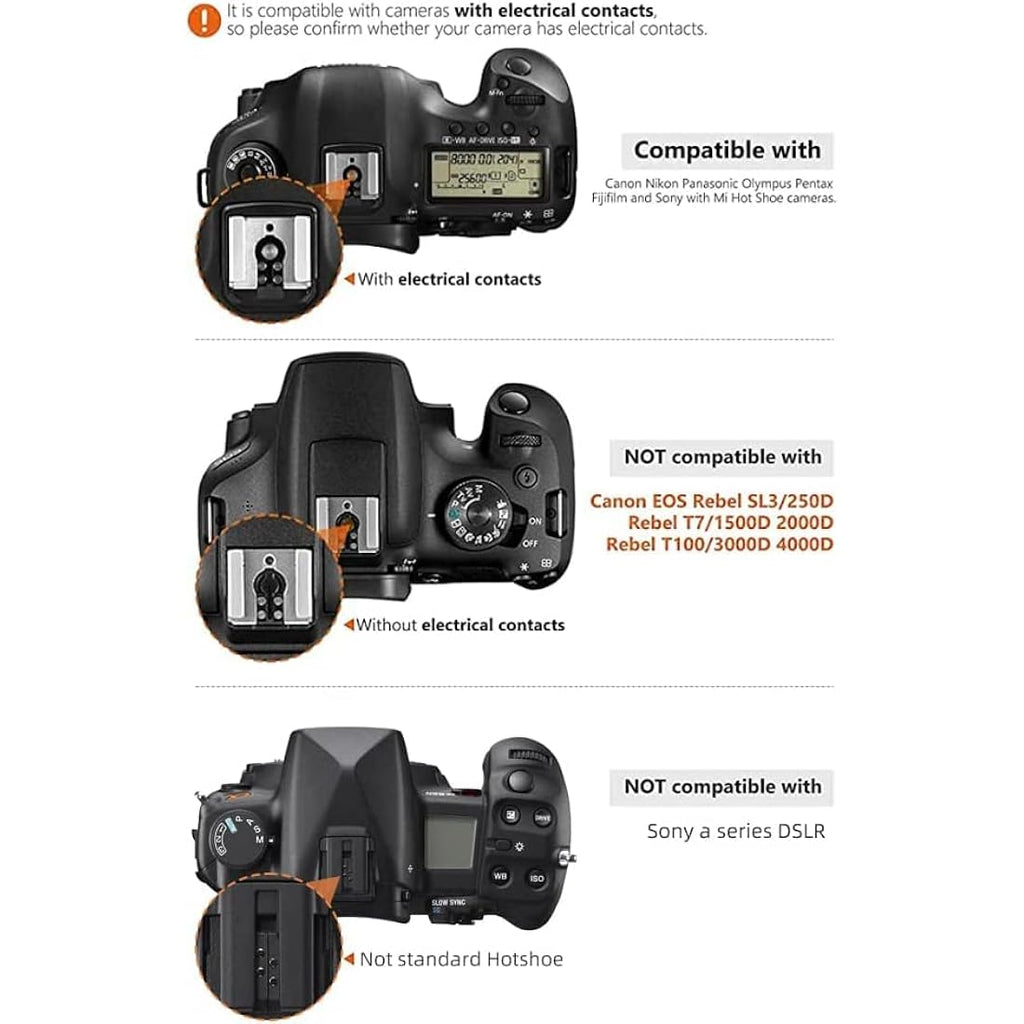Photoolex FK310 LCD Flash Speedlite | Manual DSLR Camera Flash GN33