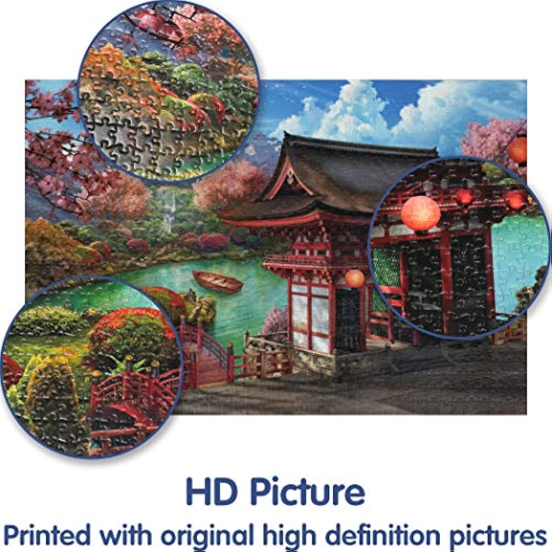 Tektalk 1000 Piece Jigsaw Puzzle for Adults | Kiyomizu Temple Design