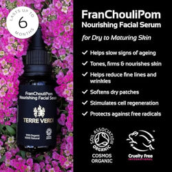Terre Verdi FranChouliPom Organic Anti-Aging Face Serum & Oil - 30ml
