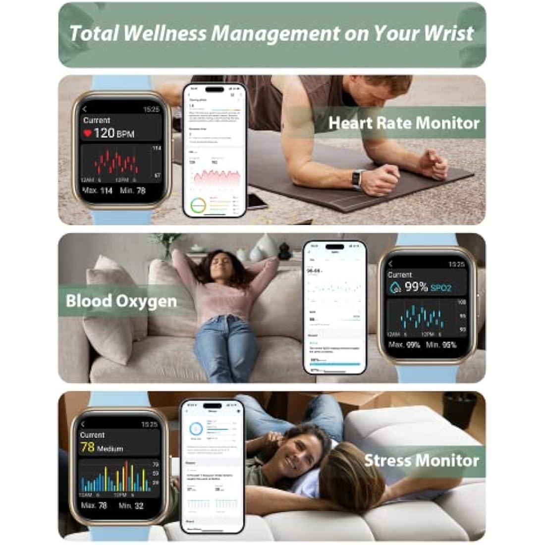 Women's Smart Watch | 1.8" Alexa & Bluetooth Call Fitness Tracker