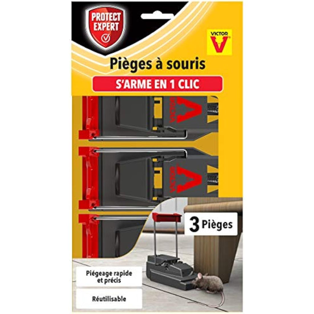 Protect Expert – Lot de 3 Tapettes à Souris en Plastique Réutilisables
