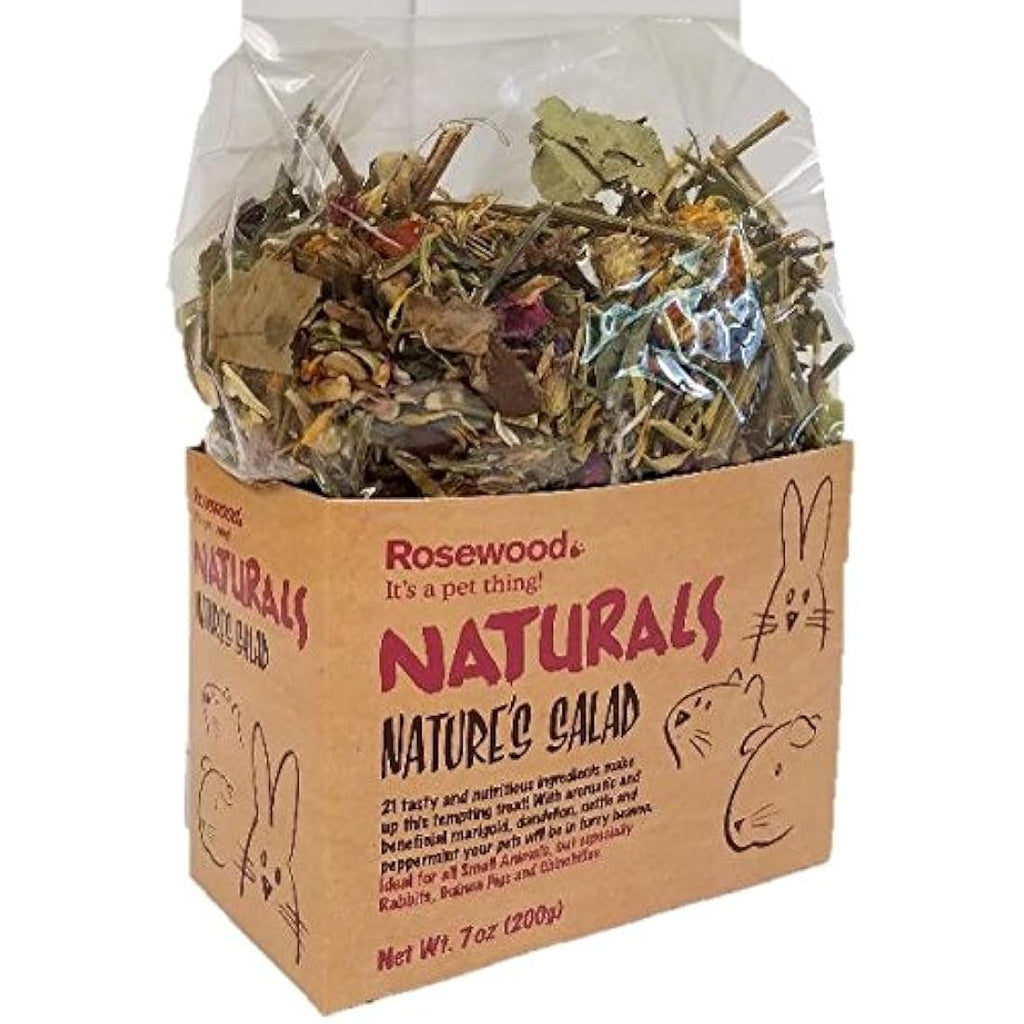 Rosewood Naturals Nature’s Salad - 21 Ingredient Small Animal Treat, 200g