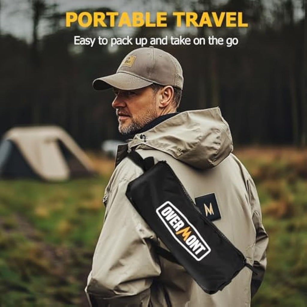Overmont Ultralight Folding Camping Chair | Portable 150kg Capacity