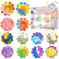 Jolof Store 12 Pcs Pop Stress Ball Fidget Toys – 3D Silicone Sensory Balls