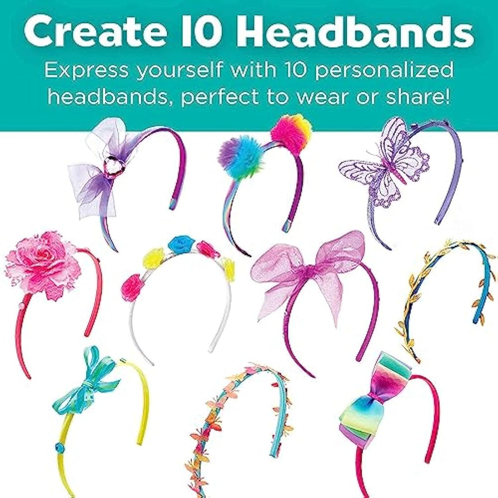 Creativity for Kids DIY Fashion Headbands Kit - Makes 10 Hair Accessories
