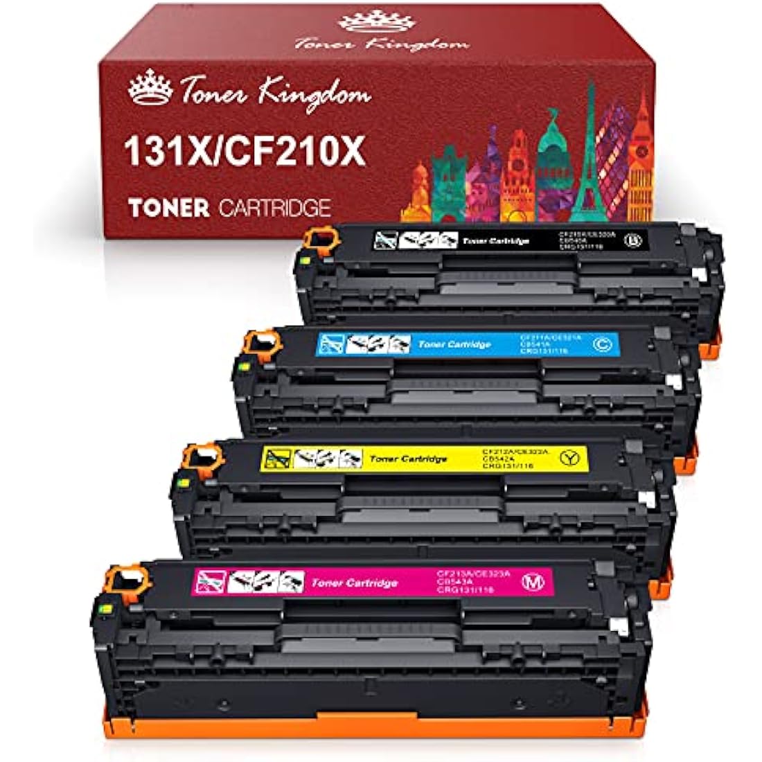 HP 131X Compatible High Yield Toner Cartridge - 4 Pack