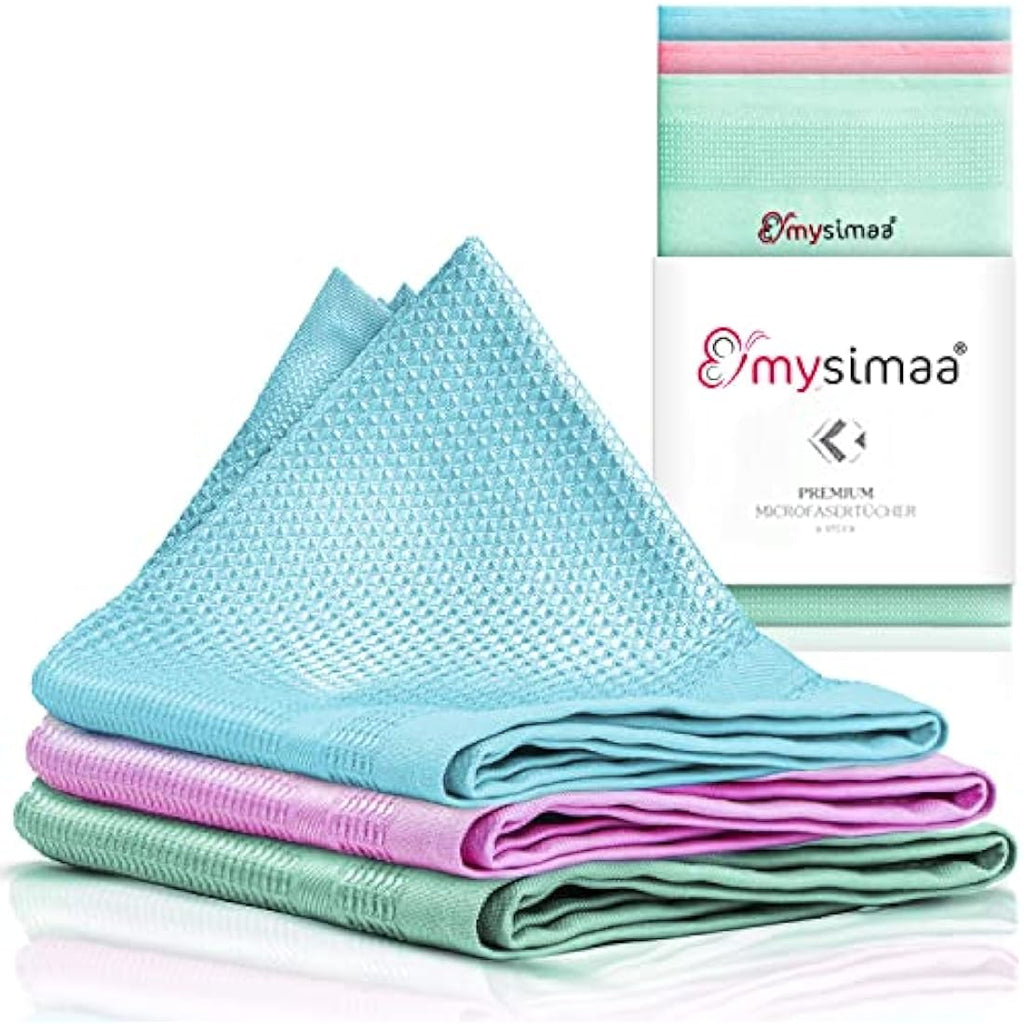 mysimaa Premium Microfiber Cleaning Cloths – 3 Pack, 40x40cm –