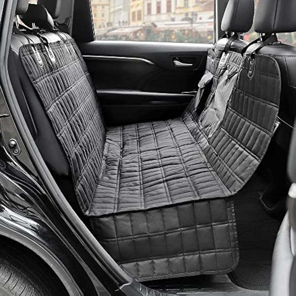 Plutus Pet Dog Car Seat Cover | Waterproof Hammock with Mesh Window