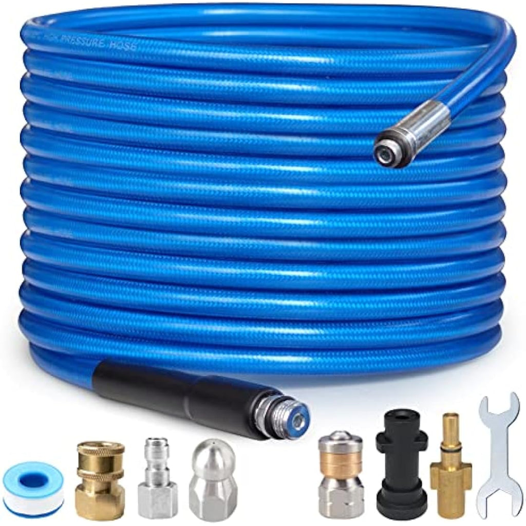 Jolof Store 15M Sewer Jetter Kit – 3000 PSI Drain Cleaning Hose for Karcher