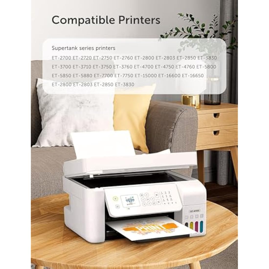Hiipoo Sublimation Ink for Epson EcoTank ET-2800 ET-2720 ET-15000 | 4-Color Set