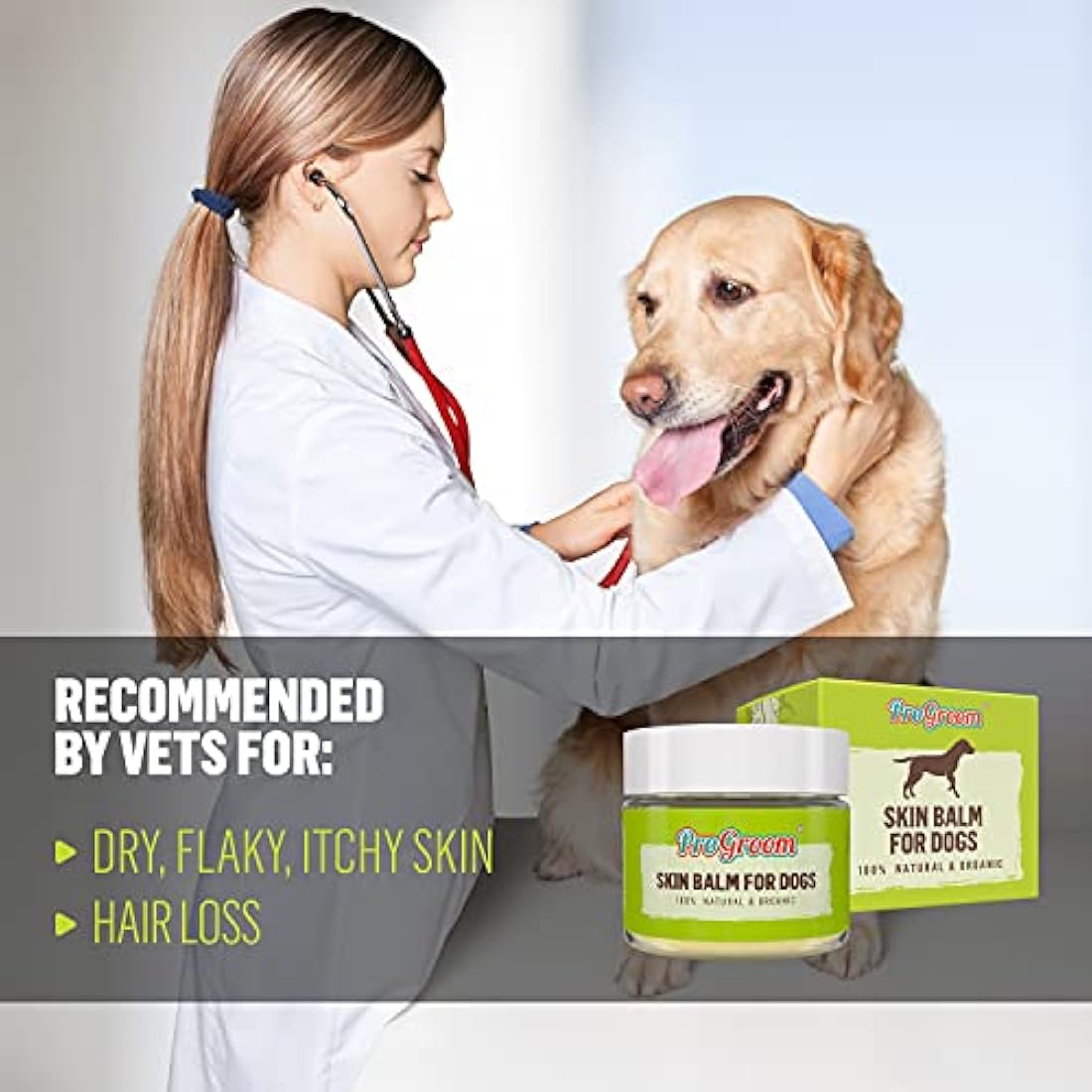 ProGroom Dog Skin Balm – Natural Organic Antiseptic for Itchy Skin