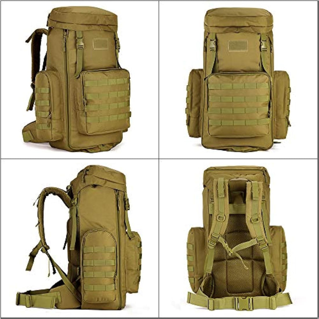 YUHAN 85L Tactical Hiking Backpack | Large Oxford MOLLE Rucksack
