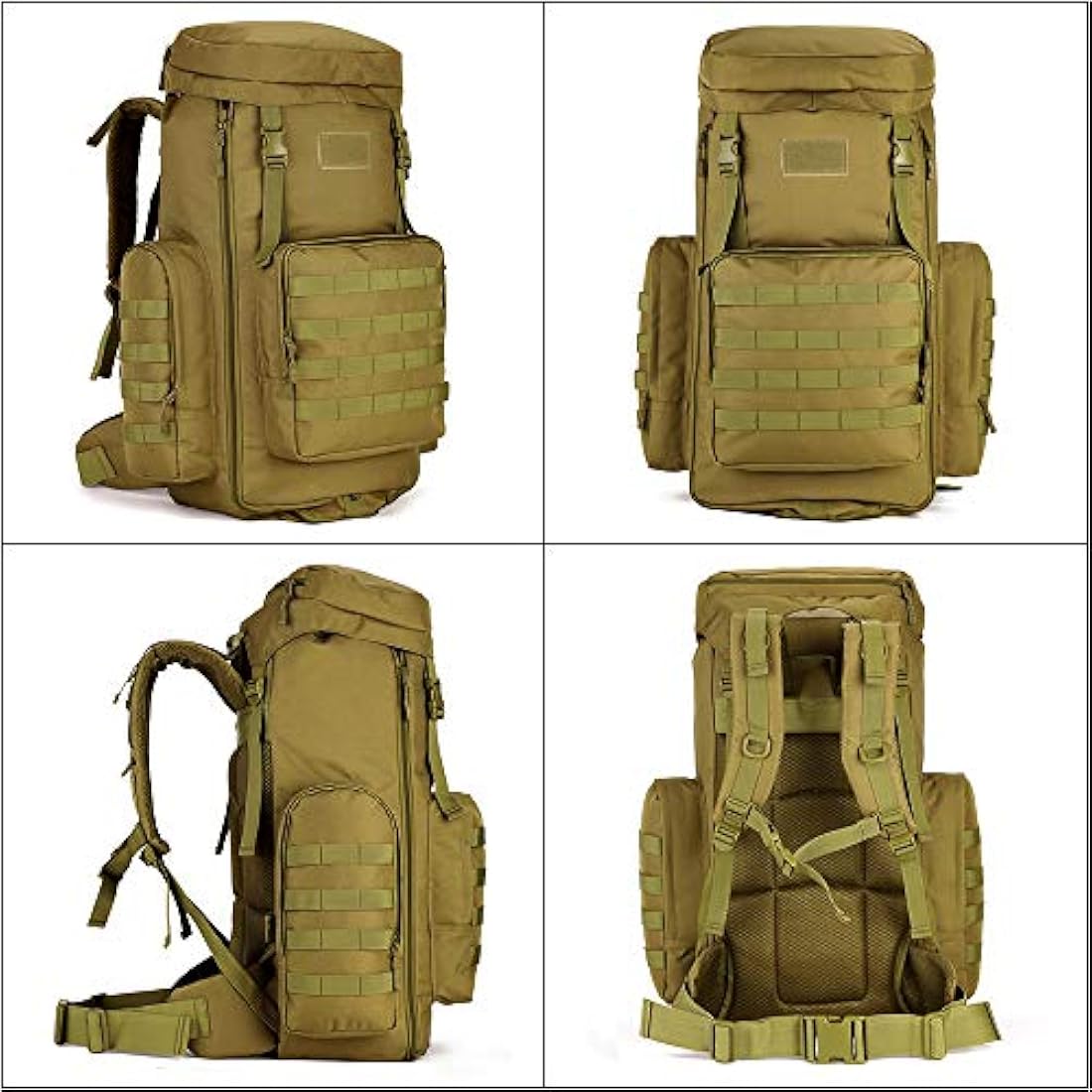 YUHAN 85L Tactical Hiking Backpack | Large Oxford MOLLE Rucksack