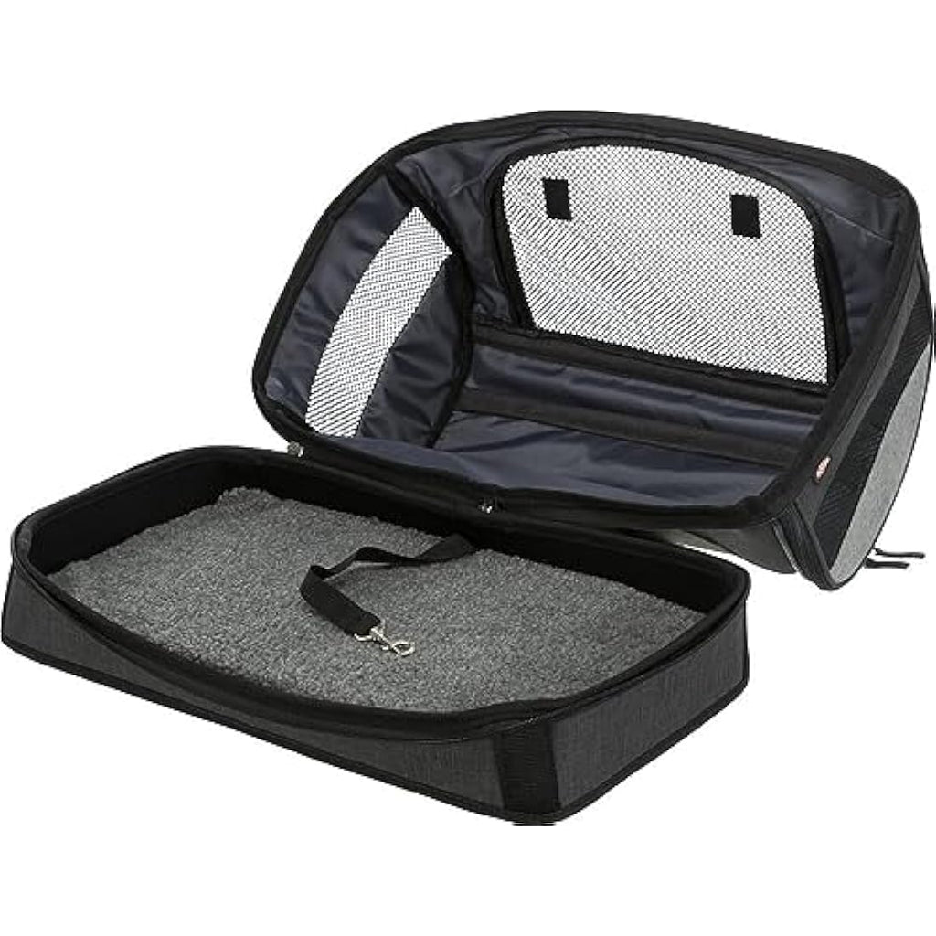 Trixie Holly Hundetasche – Transporttasche aus Polyester, Schwarz/Grau