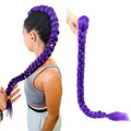 26 Inch Pre-Stretched Purple Synthetic Braiding Hair