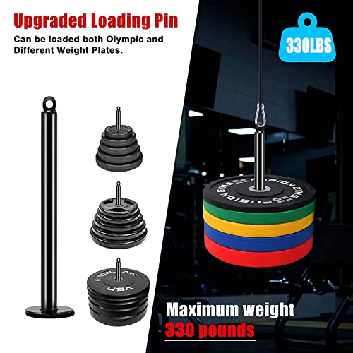 Taeku LAT Pulley System - Home Gym Cable Machine with 100" Nylon Rope