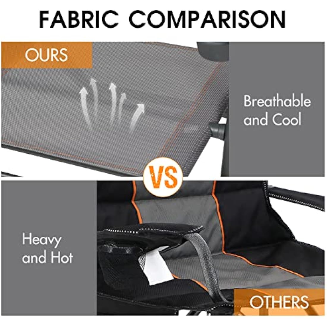 Portal Folding Camping Chair – Lightweight High Back Portable Garden Seat