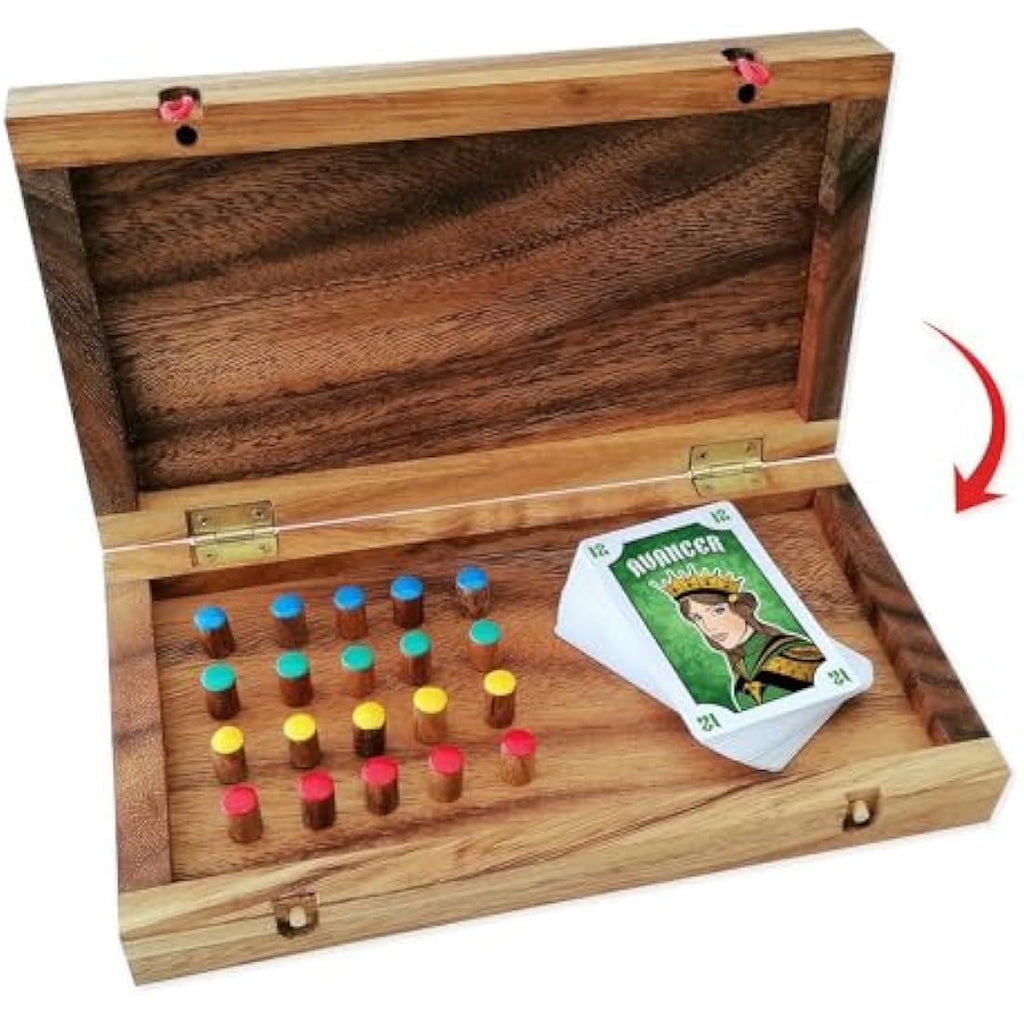 Le Délirant Tock Wooden Board Game | Eco-Friendly 4 Player Strategy Set