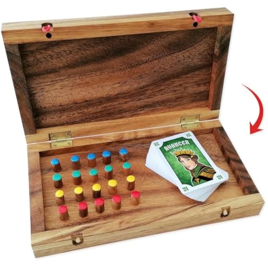 Le Délirant Tock Wooden Board Game | Eco-Friendly 4 Player Strategy Set
