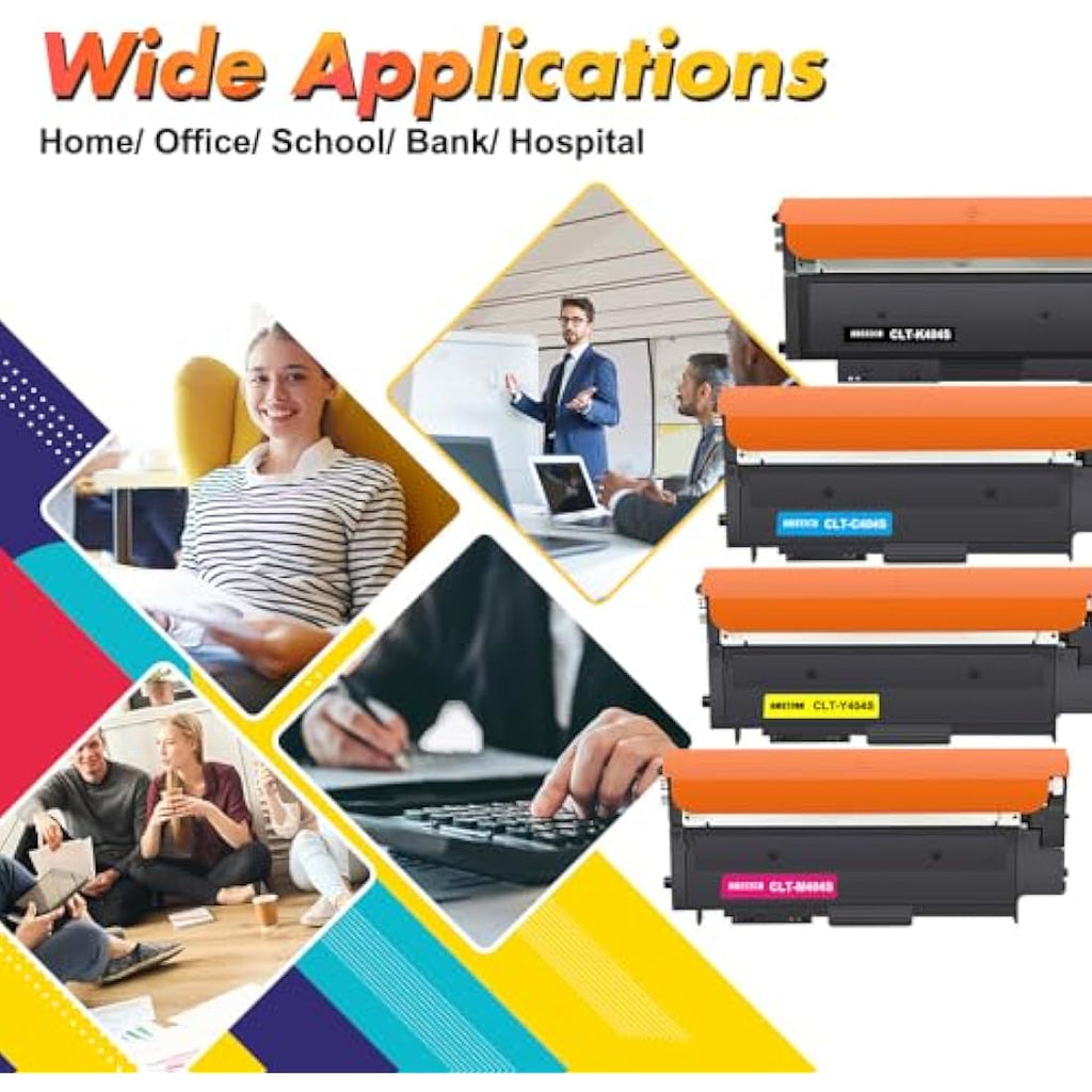 CLT-P404C Toner Cartridge 4-Pack for Samsung Xpress SL-C480W C430W