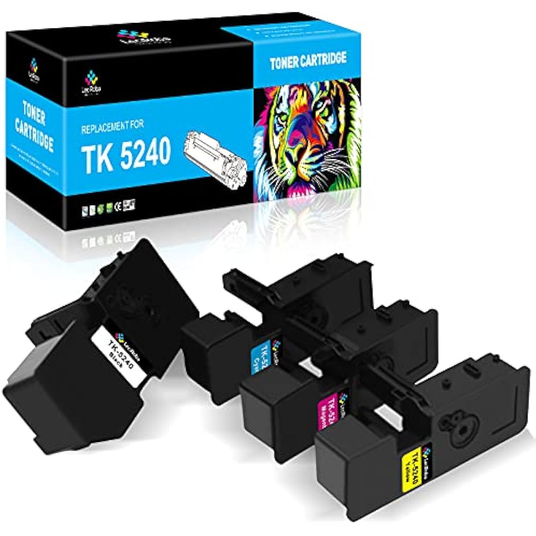 LeciRoba TK-5240 Toner Cartridges 4-Pack for Kyocera Ecosys P5026 M5526