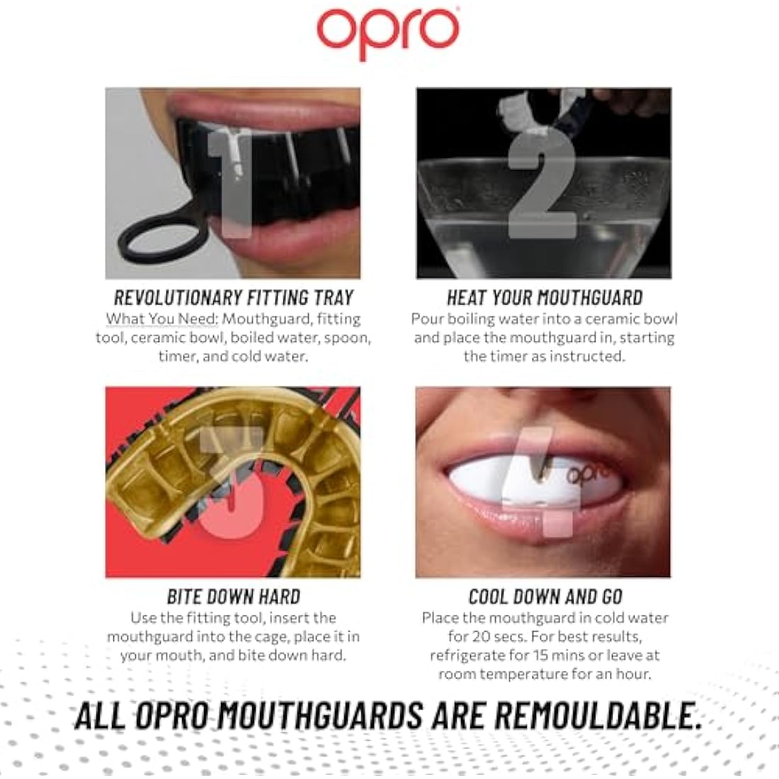 OPRO Gold Level Mouthguard – Premium Fit Gum Shield for Sports