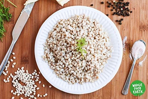 Wholefood Earth Pearl Barley 2kg – GMO-Free High Fibre Whole Grain