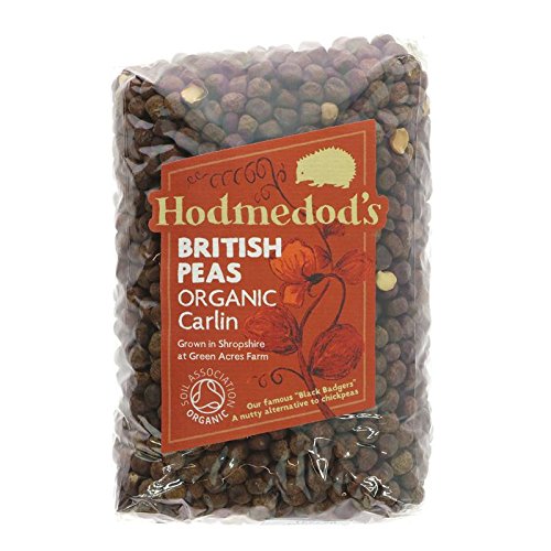 Hodmedods Whole Dried Black Badger Peas - British Pulses (Pack of 2)