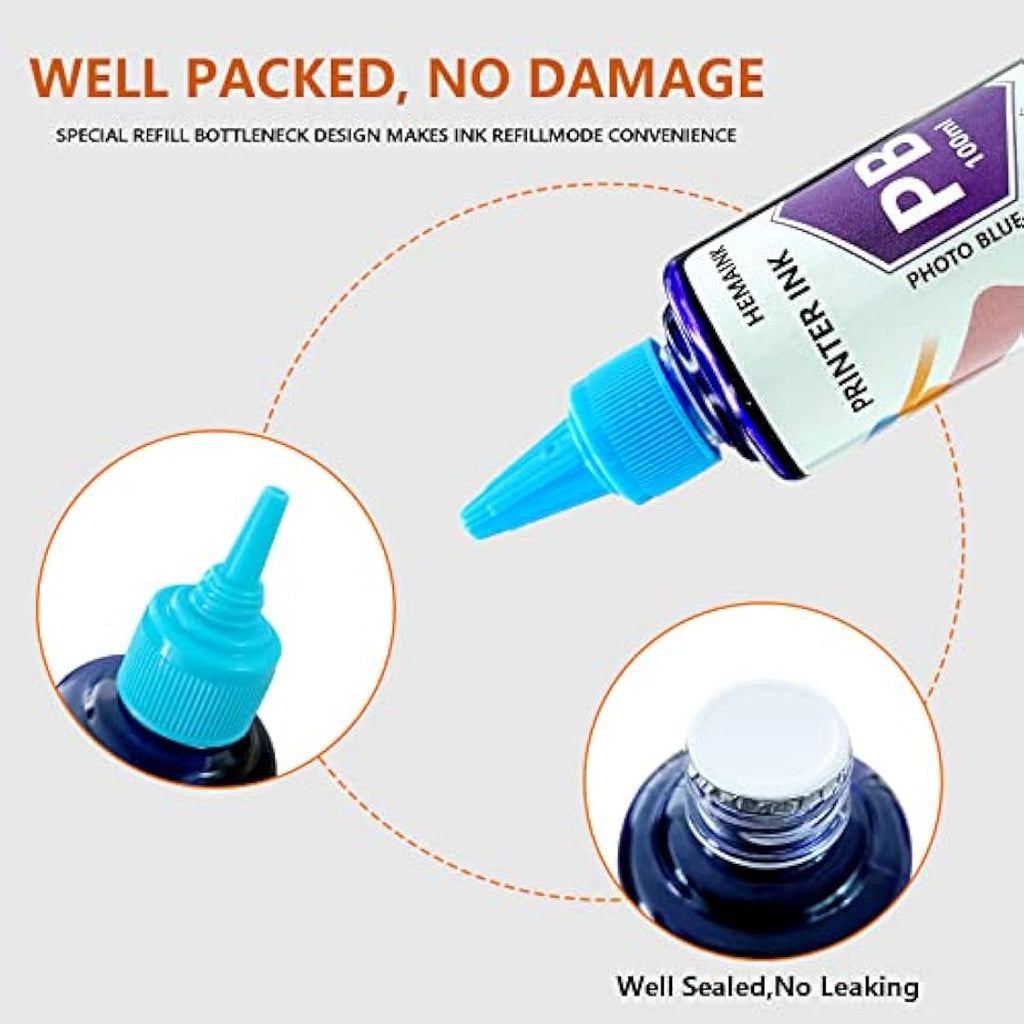 HEMAINK Refillable Ink Kit for Canon PGI-580 CLI-581 XXL Pixma Printers